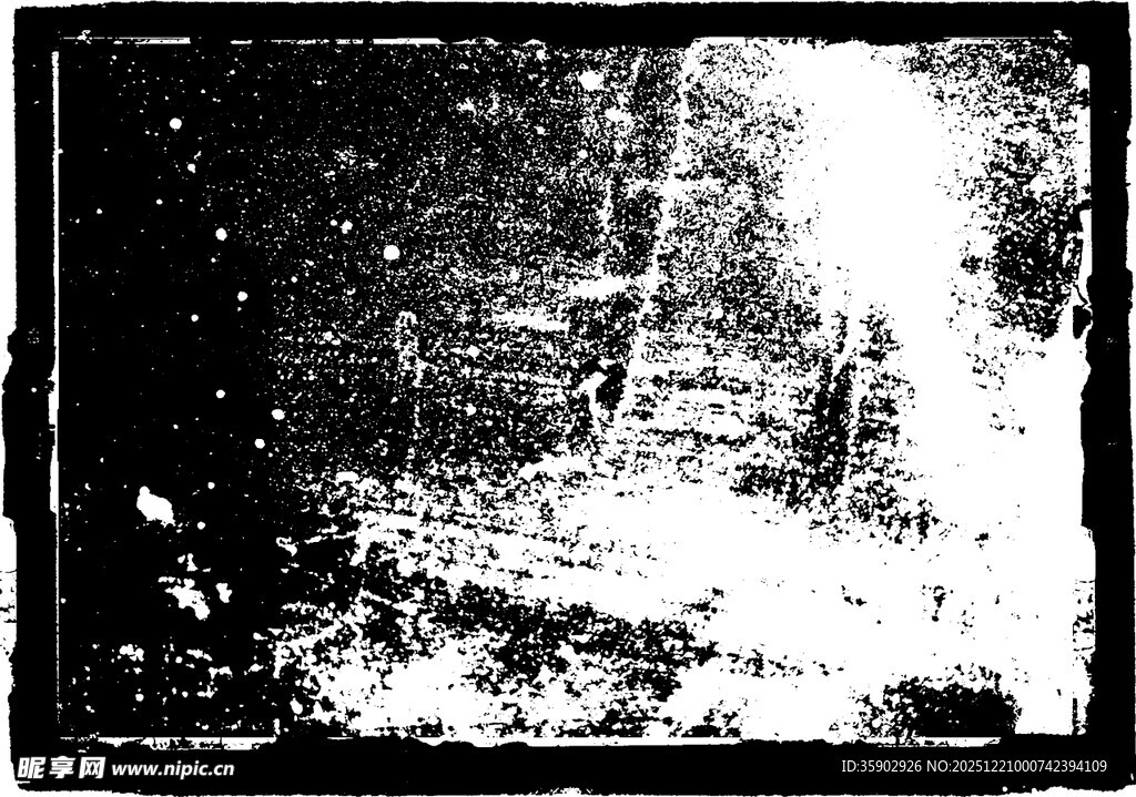黑白斑驳纹理背景图
