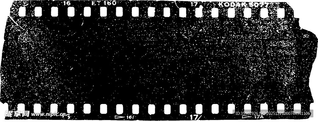 黑色胶片条纹背景