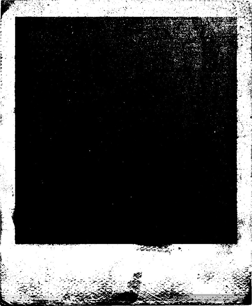 复古黑白边框空白照片