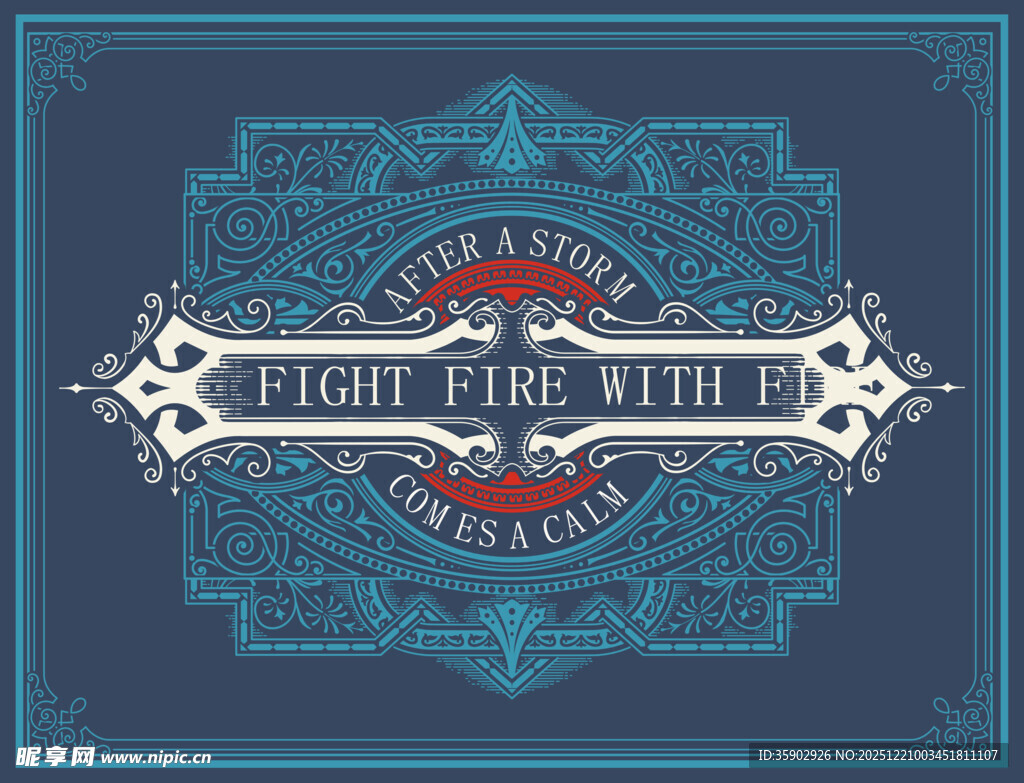 复古华丽啤酒标签设计