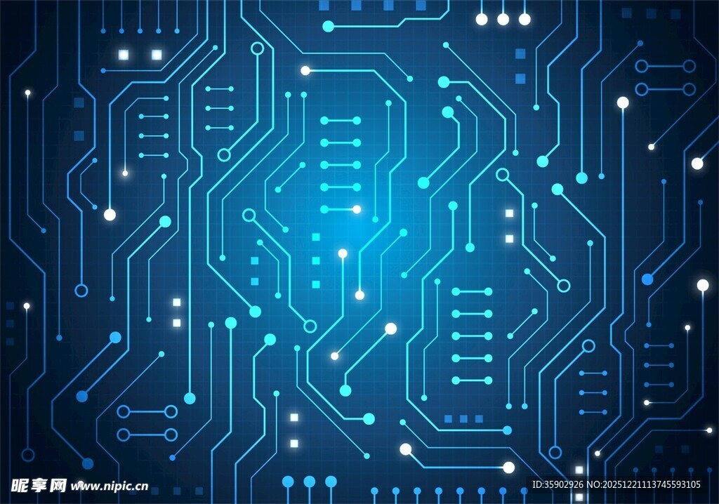科技感电路板背景图
