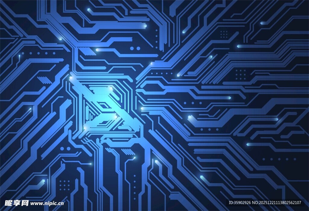 科技感电路板图案设计