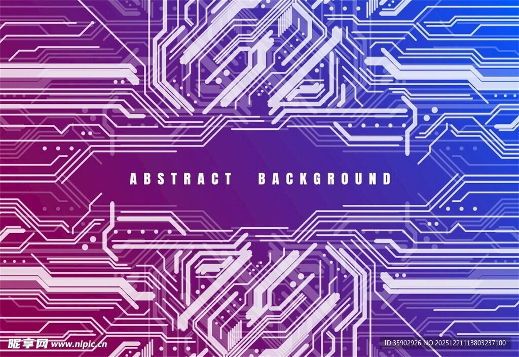 科技感电路板图案背景