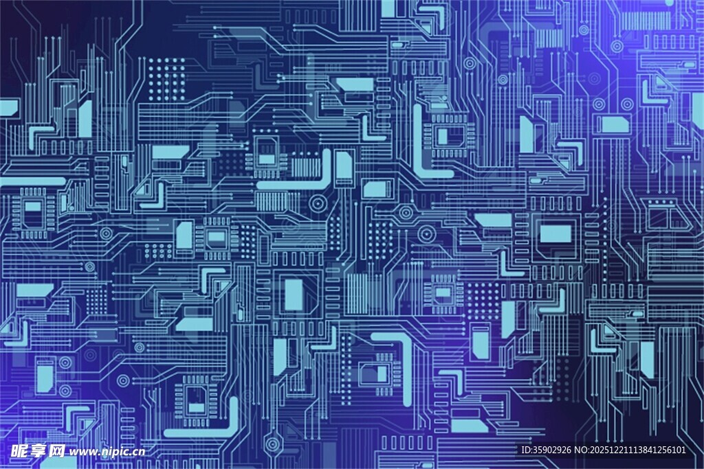 科技感数字矩阵背景图