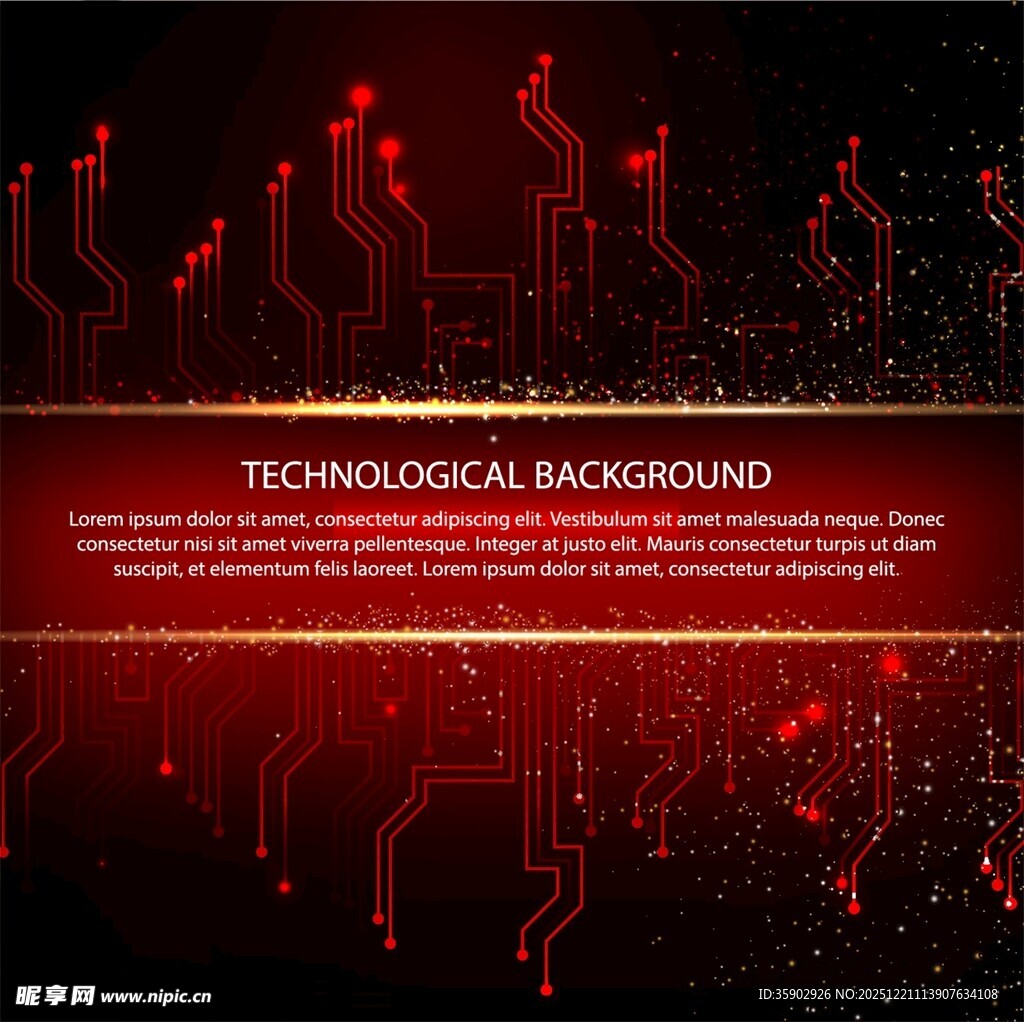 科技感红色背景设计素材