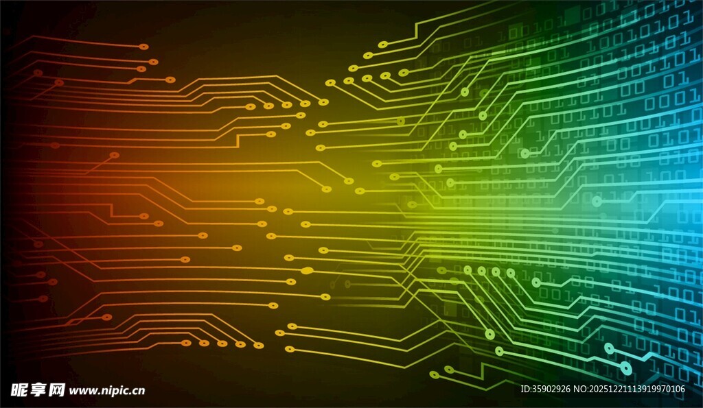 炫彩科技线条背景图