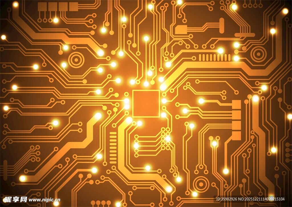 金色电路板
