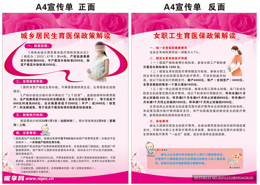 居民生育医保政策