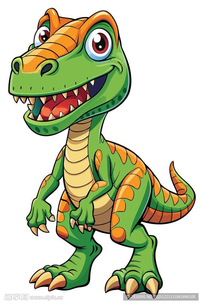 可爱卡通小恐龙形象