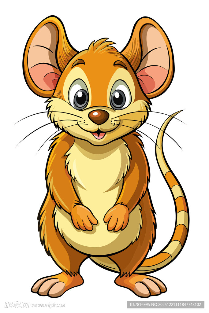 可爱卡通小老鼠