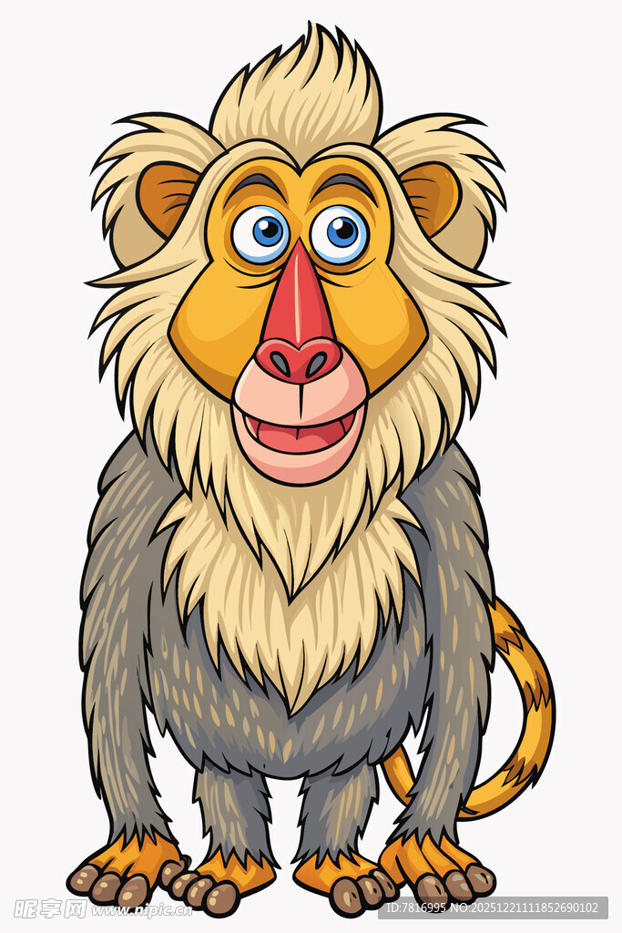 可爱的猴子卡通形象