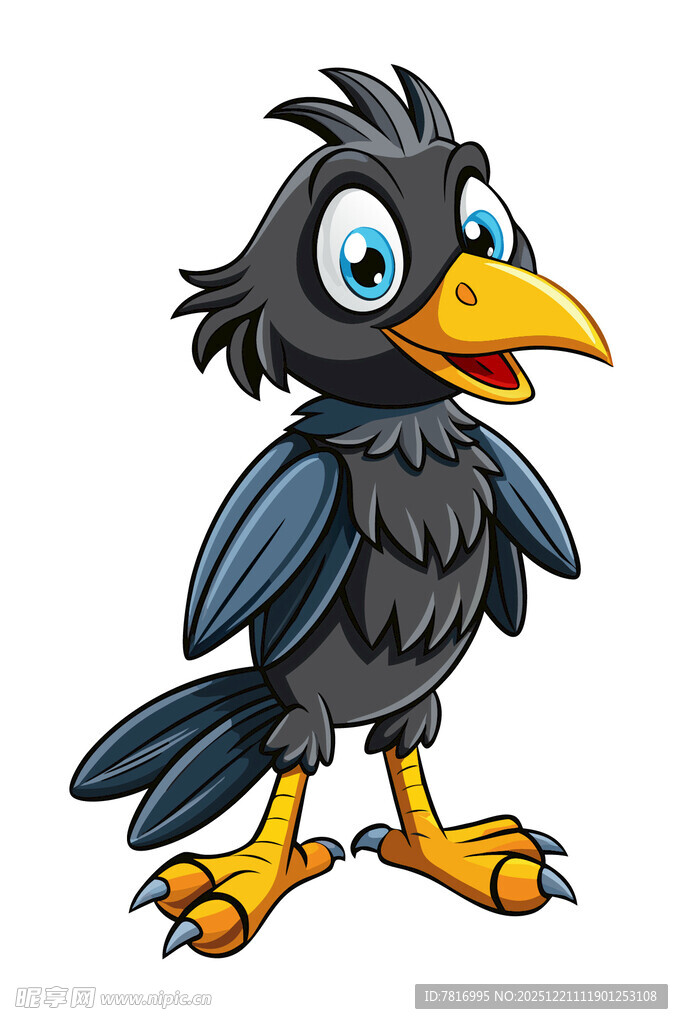 可爱卡通乌鸦形象