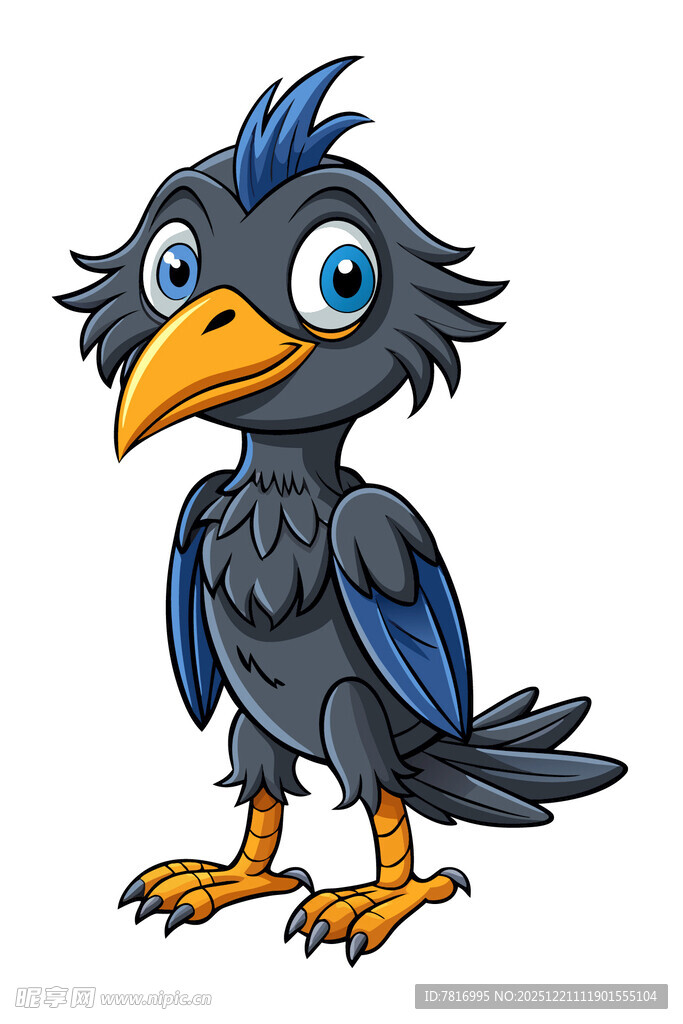 可爱卡通乌鸦形象