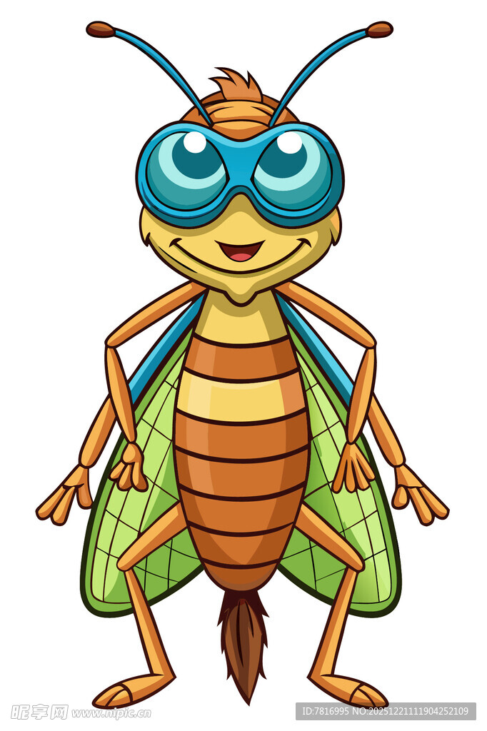 可爱卡通昆虫形象