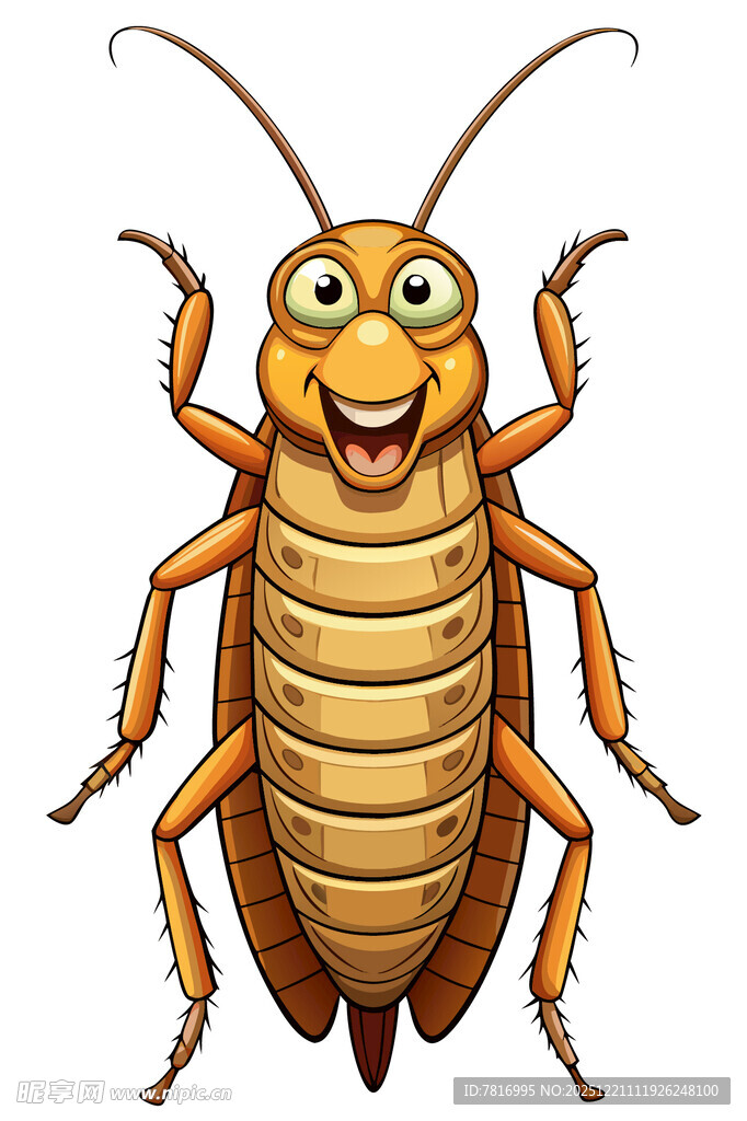 可爱卡通蟑螂形象