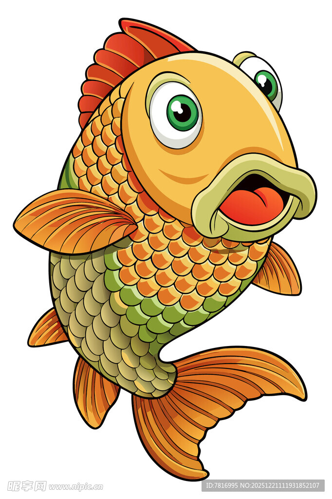 卡通金鱼形象