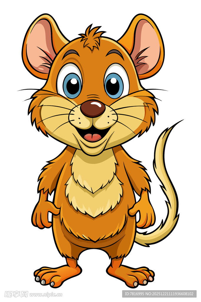 可爱卡通小老鼠形象