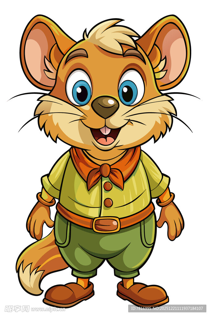 可爱卡通小老鼠形象