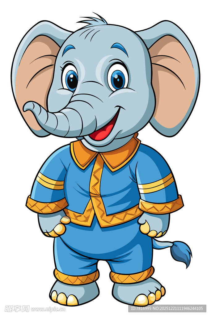 可爱大象卡通形象