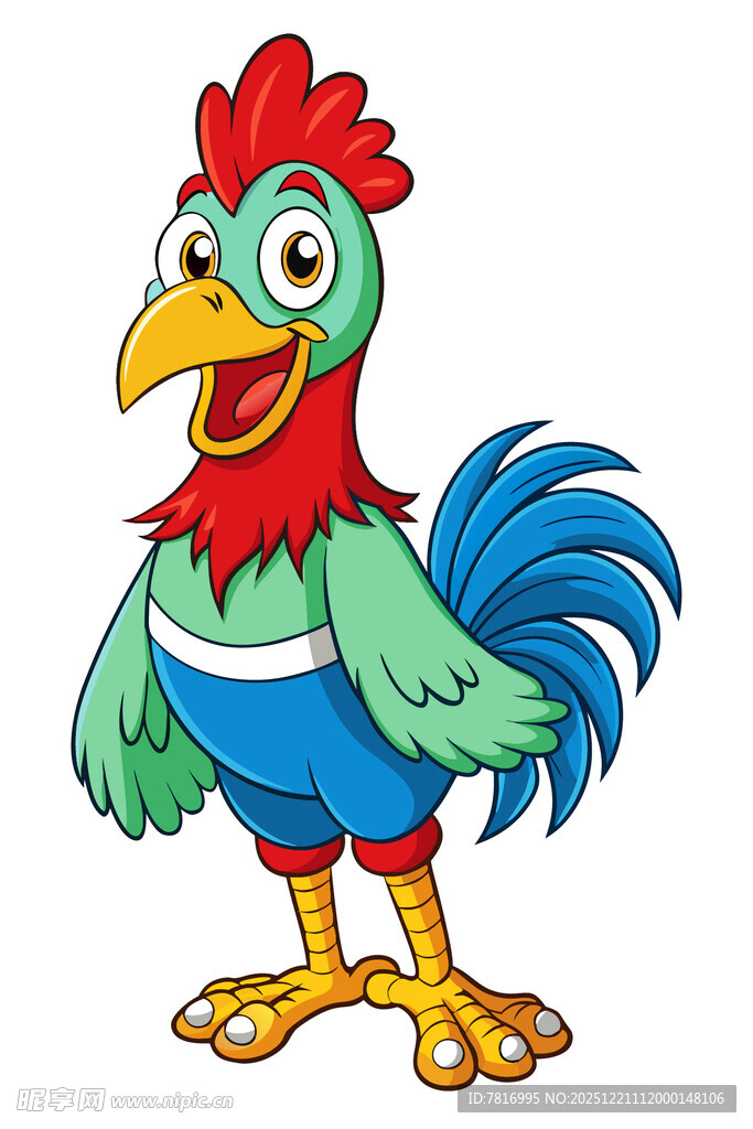 卡通公鸡形象
