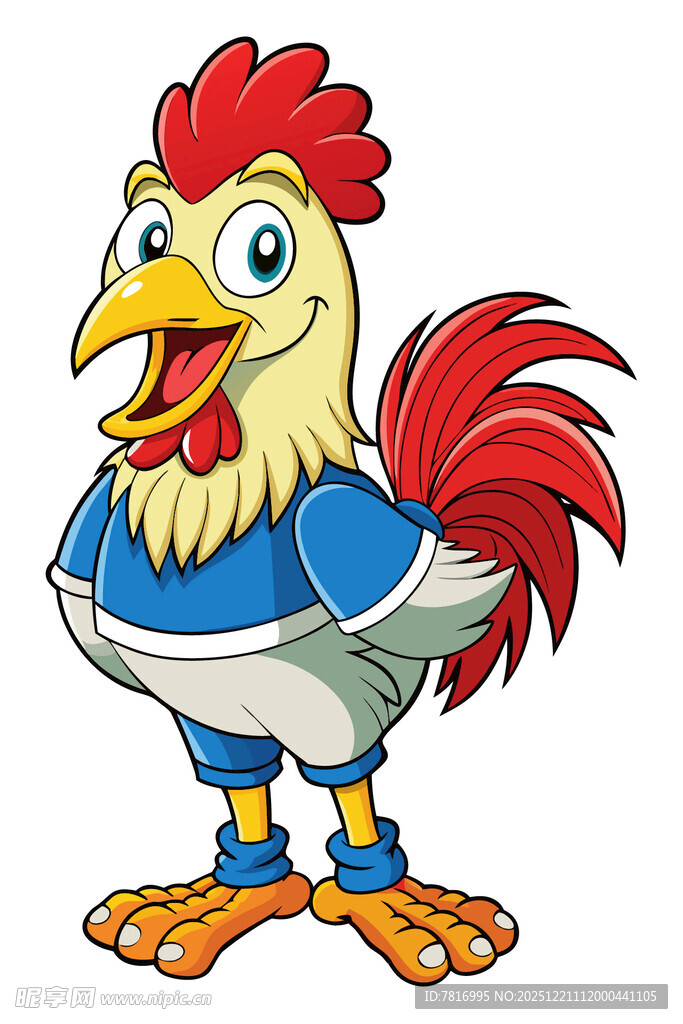卡通公鸡形象