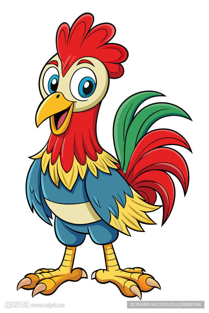 卡通公鸡形象