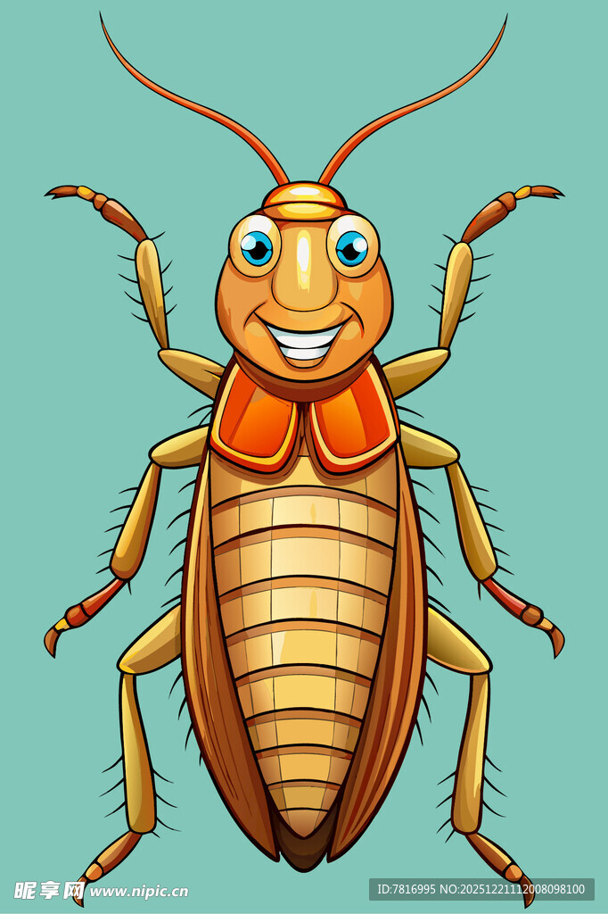 可爱卡通蟑螂形象