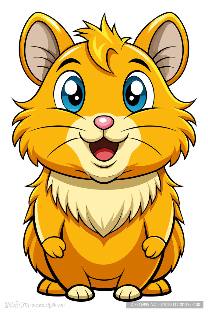 可爱小仓鼠卡通形象