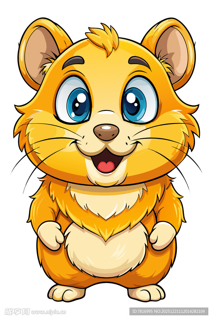 可爱小仓鼠卡通形象