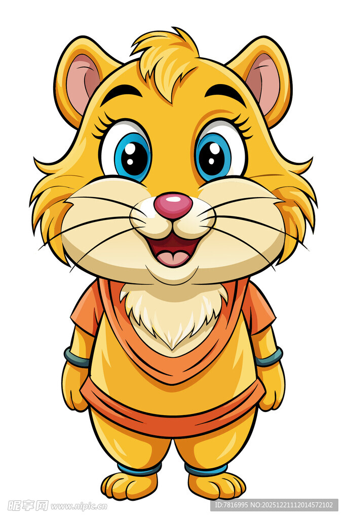 可爱卡通小老虎形象