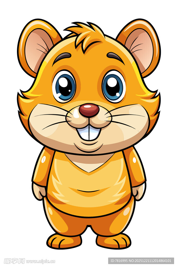 可爱卡通小仓鼠形象