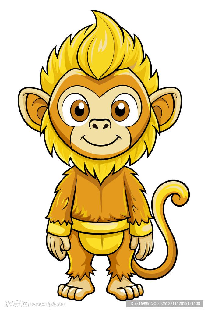 可爱卡通小猴子形象