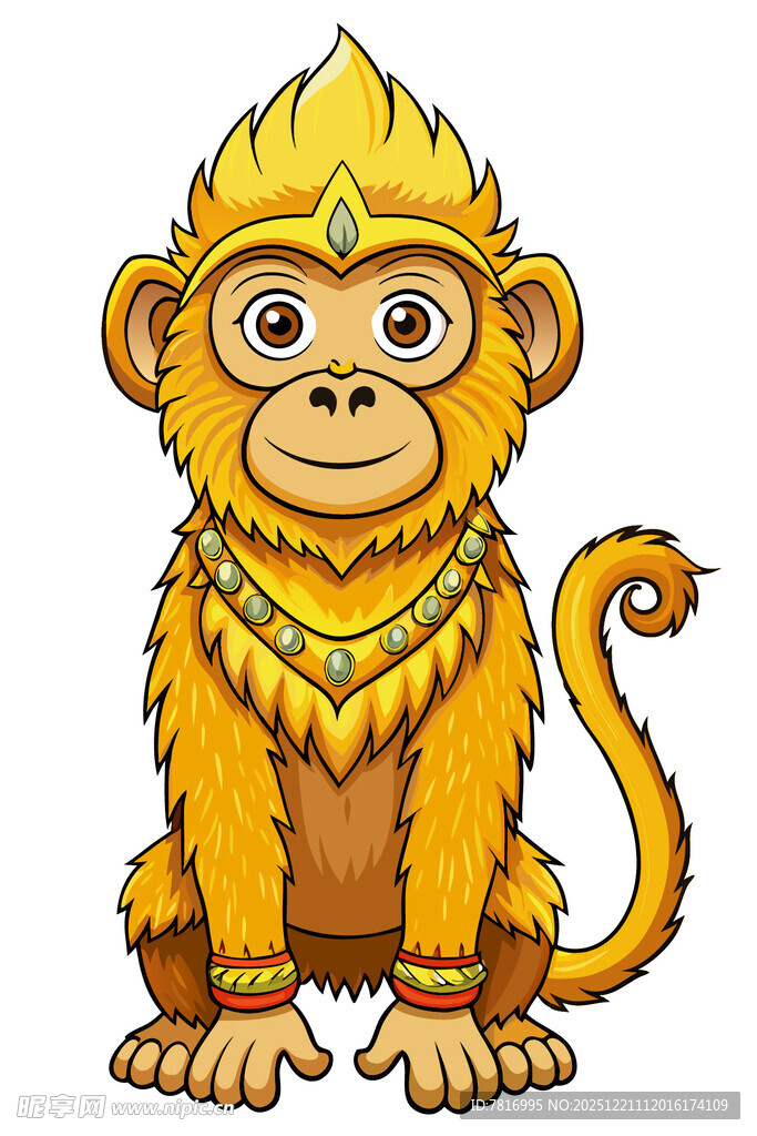 金猴形象华丽装饰