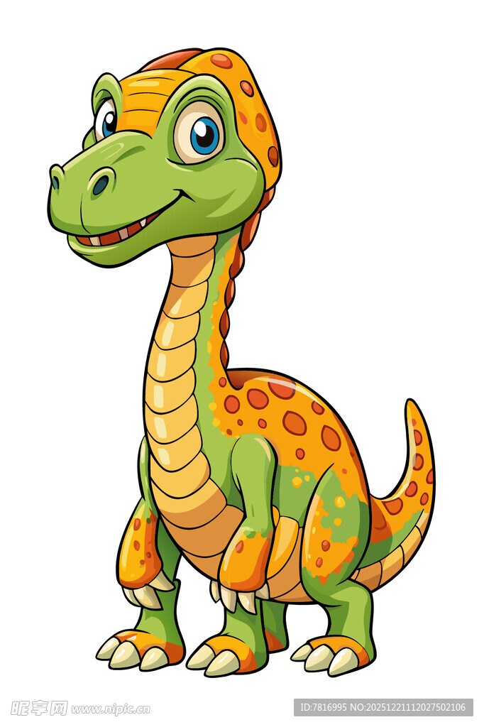 可爱卡通恐龙形象展示