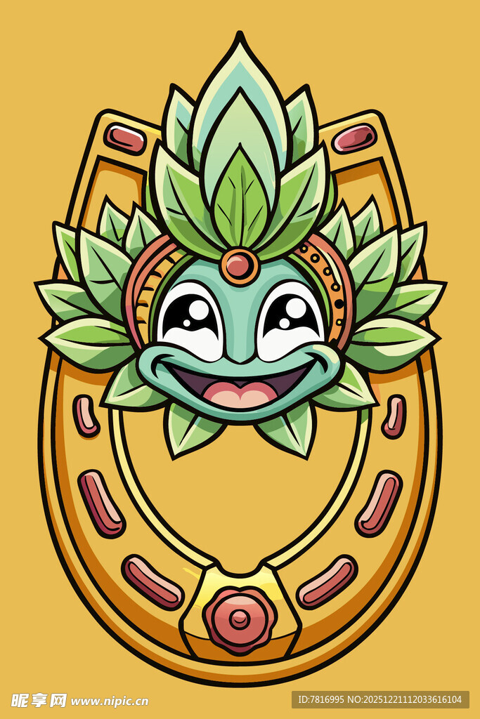 幸运马蹄莲卡通形象