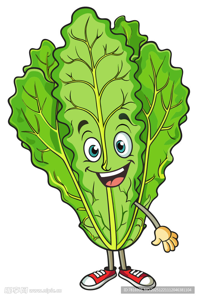 可爱生菜卡通形象