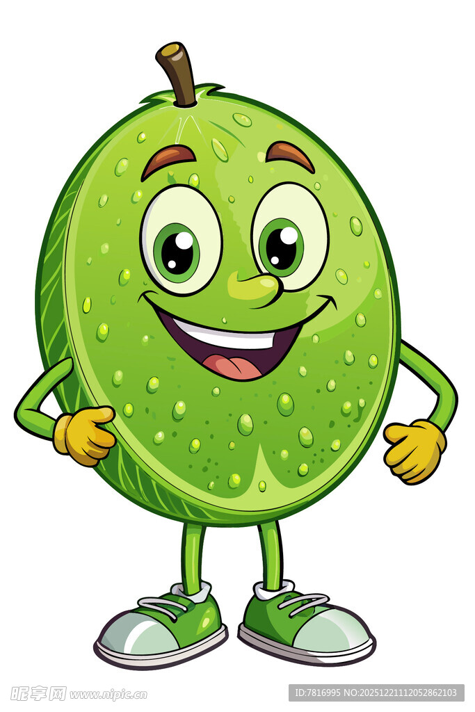 可爱青苹果卡通形象