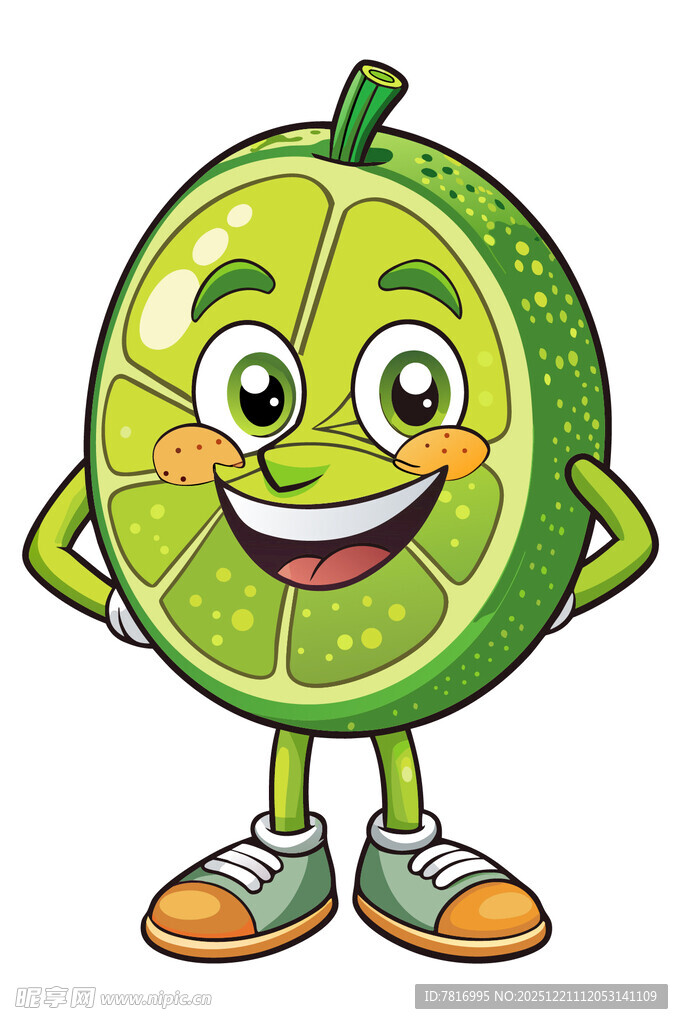 可爱青柠卡通形象