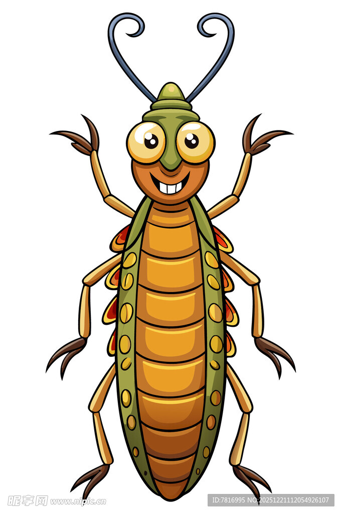 可爱卡通昆虫形象