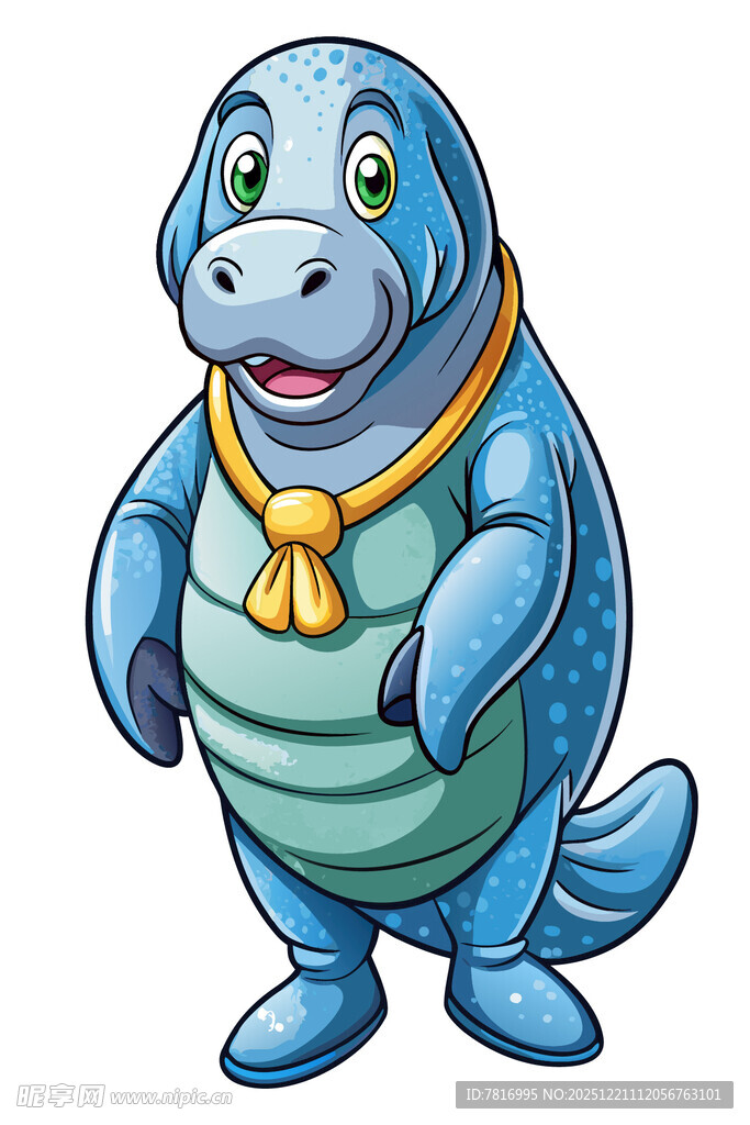 可爱海牛卡通形象