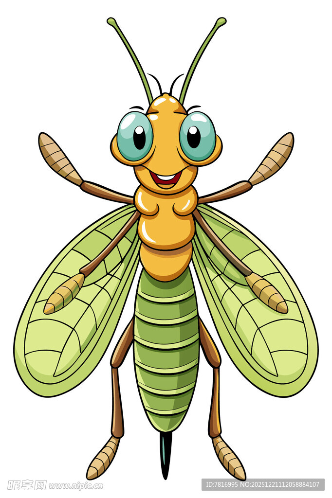 可爱卡通昆虫形象