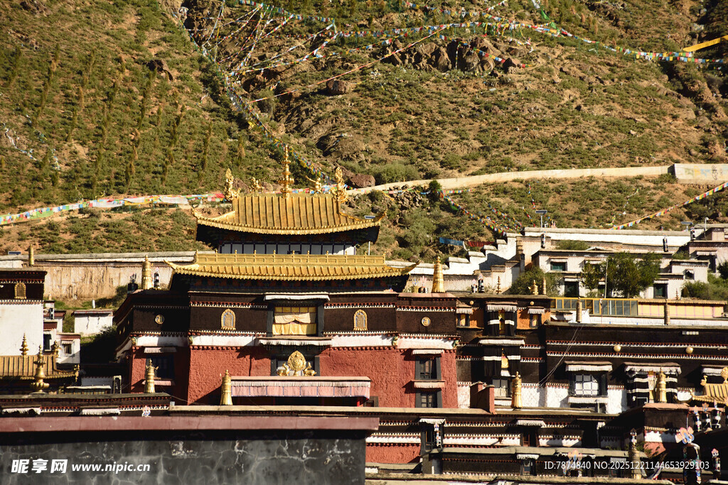 藏式寺庙建筑景观