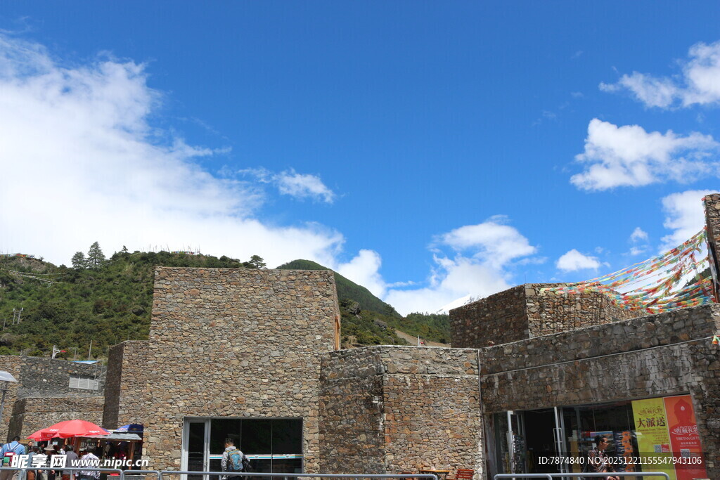 古朴小镇建筑风景