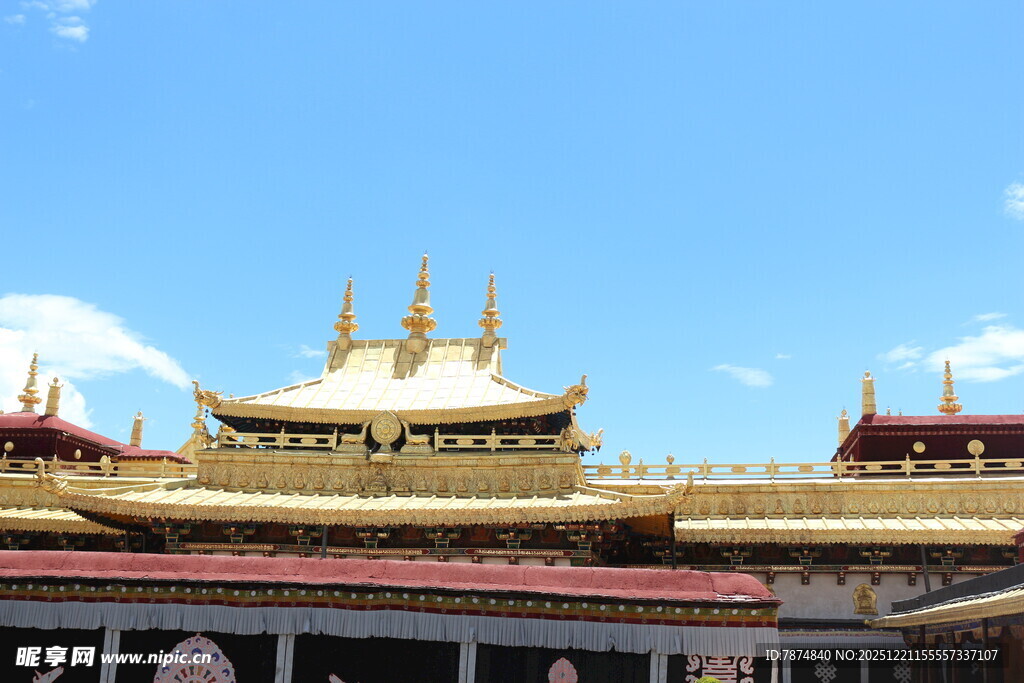 藏式风格寺庙建筑景观