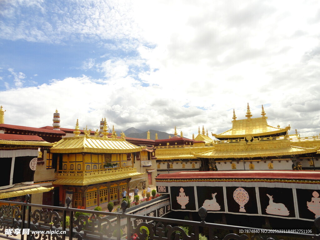 藏式寺庙建筑景观