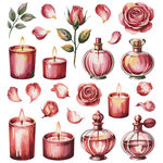 玫瑰香薰蜡烛插图