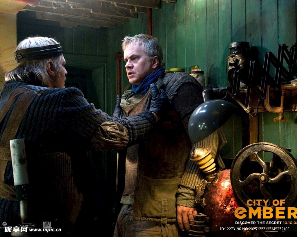 蒸汽朋克风格角色互动场景