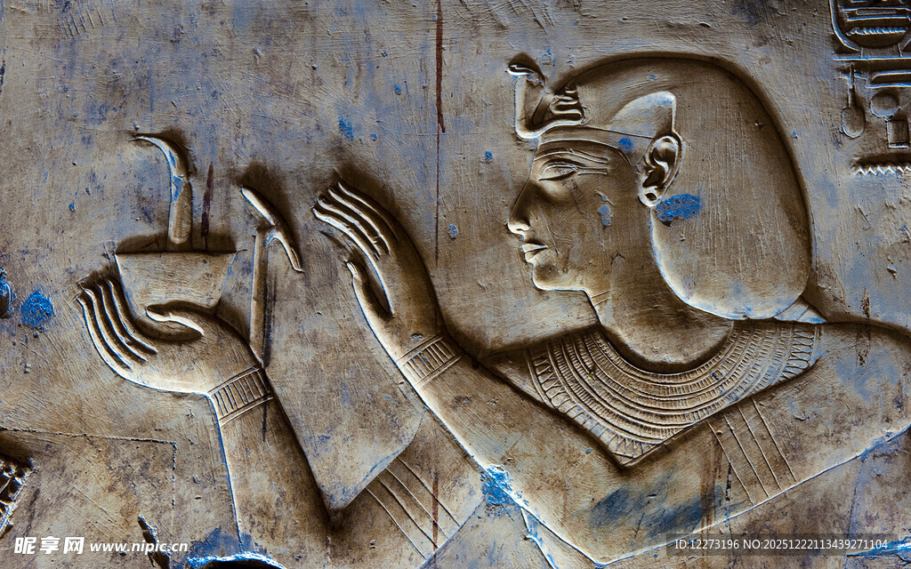 古埃及浮雕中的神祇形象