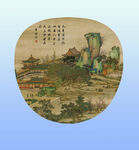 清院本 清明上河图 局部 团扇