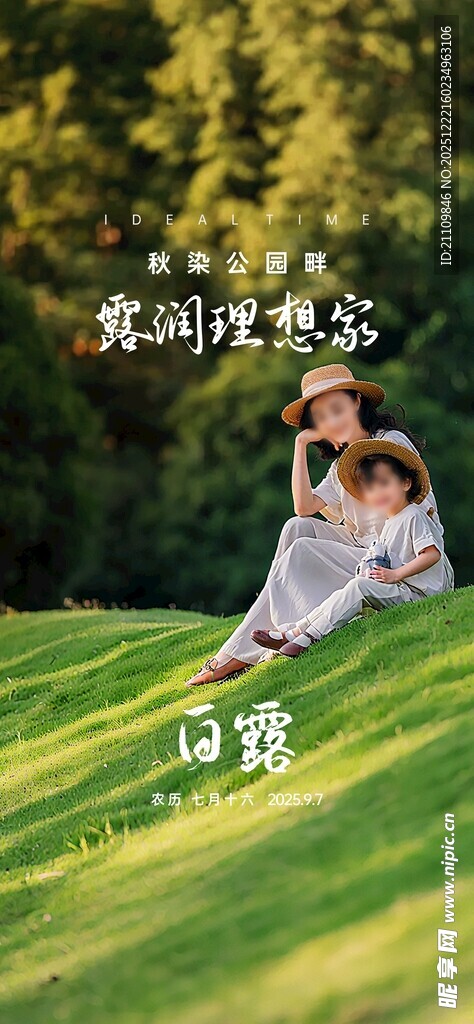 草地上依偎的温馨